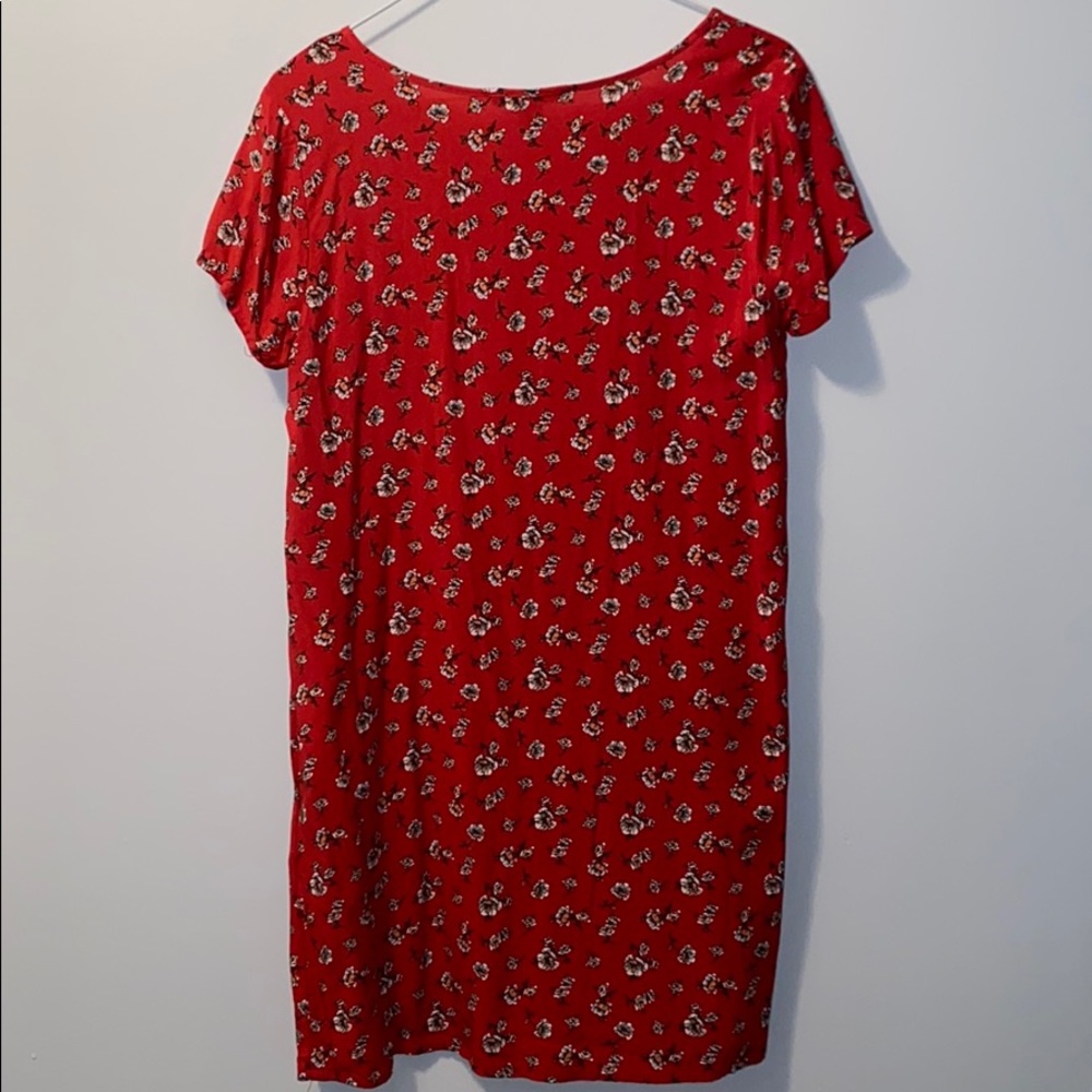 Forever 21 Red Floral Casual Dress - Picture 2 of 3